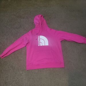 Pink North face hoodie
